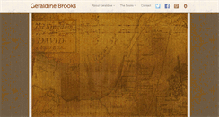 Desktop Screenshot of geraldinebrooks.com